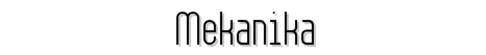 Mekanika font