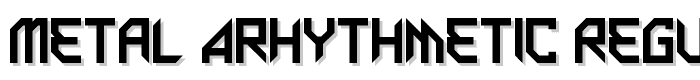 Metal%20Arhythmetic%20Regular font