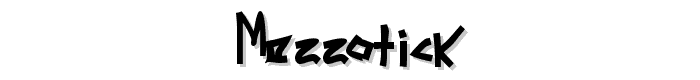 Mezzotick font