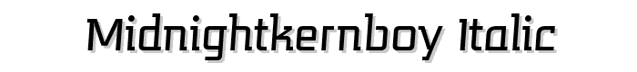 MidnightKernboy%20Italic font