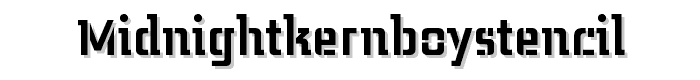 MidnightKernboyStencil font