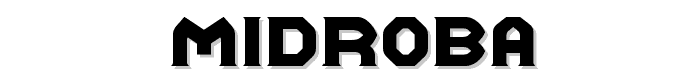 Midroba font