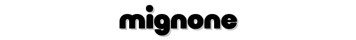 Mignone font