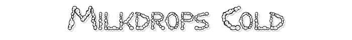 Milkdrops%20cold font