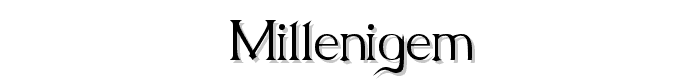 MilleniGem font