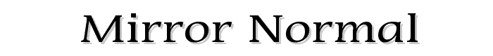 Mirror%20Normal font