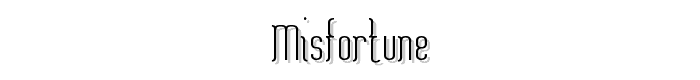 Misfortune font