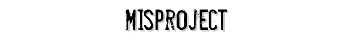 Misproject font