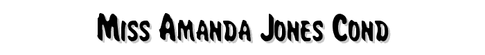 Miss%20Amanda%20Jones%20Cond font