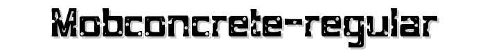 MobConcrete-Regular font