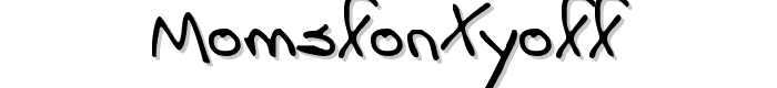 MomsFontYOFF font