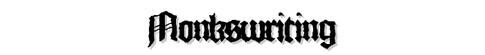 MonksWriting font