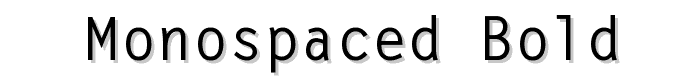 Monospaced%20Bold font