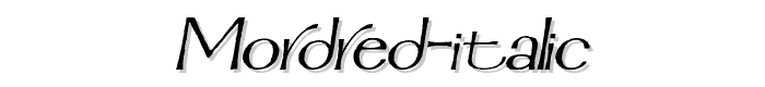 Mordred%20Italic font