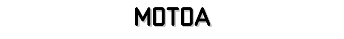 MotoA font