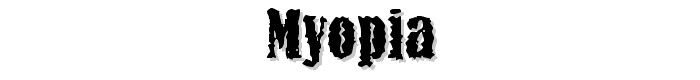 Myopia font