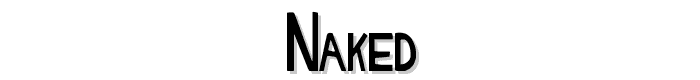 NAKED font