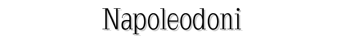 Napoleodoni font