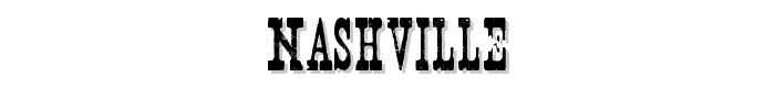 Nashville font