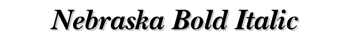 Nebraska%20Bold%20Italic font