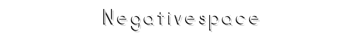 NegativeSpace font