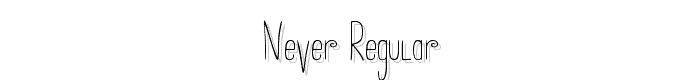 Never%20Regular font