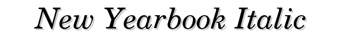 New%20Yearbook%20Italic font