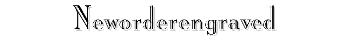 NewOrderEngraved font