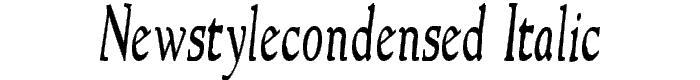 NewStyleCondensed%20Italic font