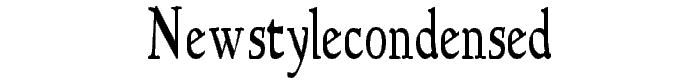 NewStyleCondensed font