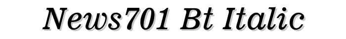 News701%20BT%20Italic font