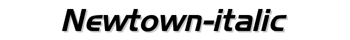 Newtown%20Italic font