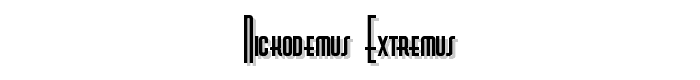 Nickodemus-Extremus font