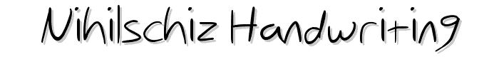 Nihilschiz%20Handwriting font