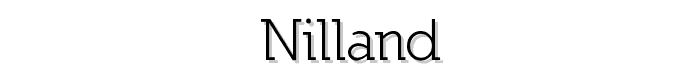 Nilland font