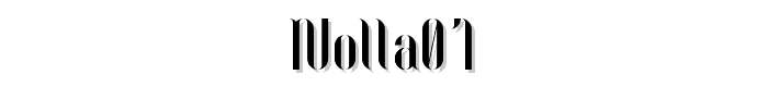 Nolla01 font