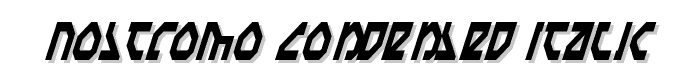 Nostromo%20Condensed%20Italic font