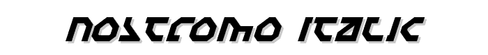 Nostromo%20Italic font