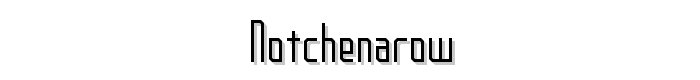 Notchenarow font