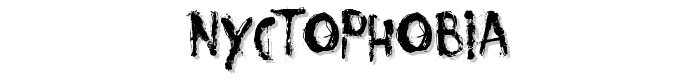 Nyctophobia font