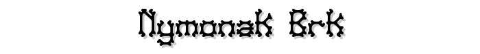 Nymonak%20BRK font