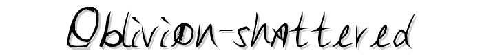 Oblivion%20Shattered font