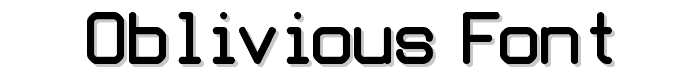 Oblivious%20font font