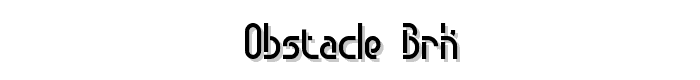 Obstacle%20BRK font