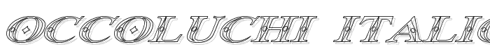 Occoluchi%20Italic%20Outline font