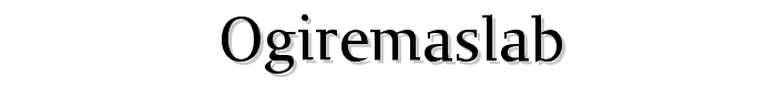 OgiremaSlab font