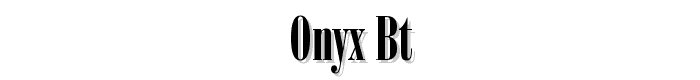 Onyx%20BT font