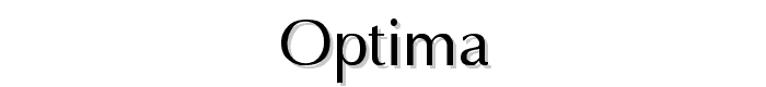 Optima font