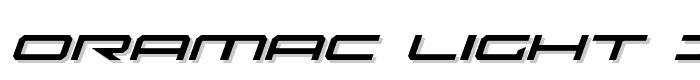 Oramac%20Light%20Italic font