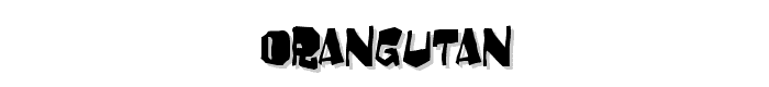 Orangutan font